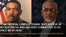 What it's like to be a military veteran at Continental