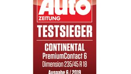 콘티넨탈 프리미엄 콘택트 6, 독일 아우토자이퉁 • 아우토빌트 타이어 테스트에서 ‘최우수 제품’ 선정