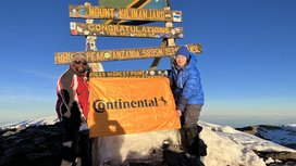 Continental on the highest peak in Africa