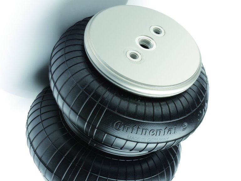 a double-convoluted air spring system