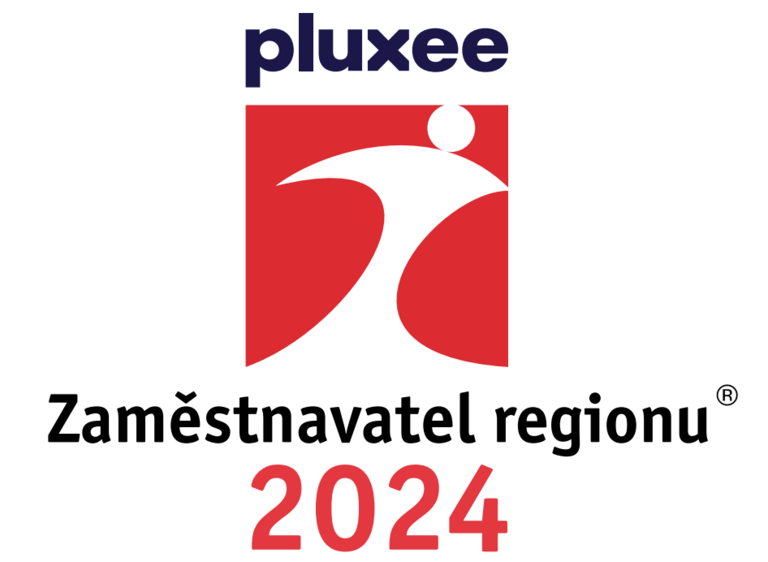 Oficiální logo soutěžní kategorie pluxee Zaměstnavatel regionu 2024