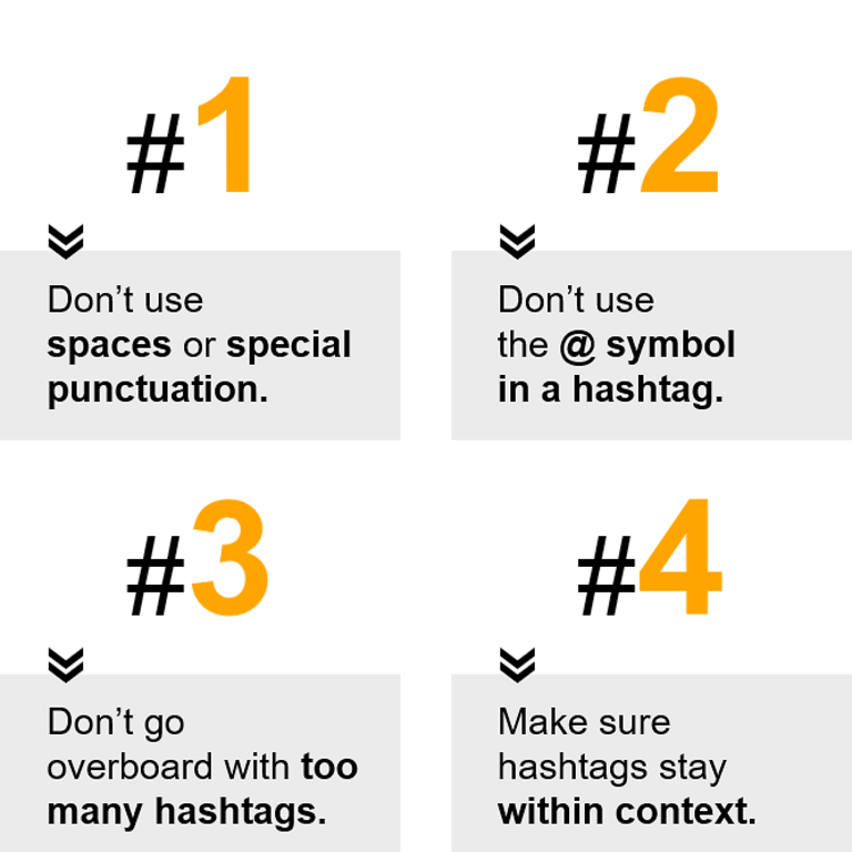 Hashtag rules