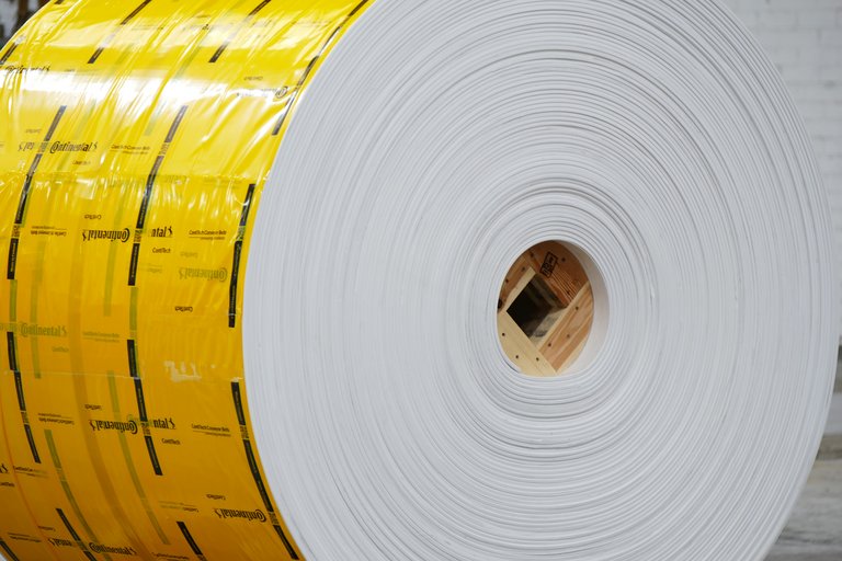 Die weißen Fördergurte von ContiTech