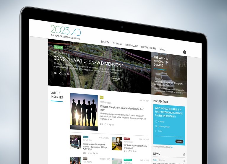 2025AD.com - noch mehr Funktionen rund um das automatiserte Fahren