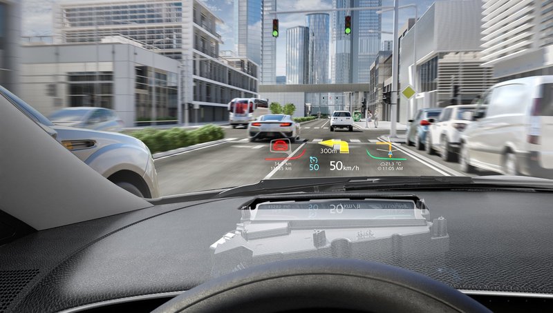 Head-up-Display mit Digital-Micromirror-Technologie (DMD HUD)
